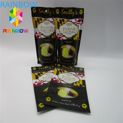 CMYK Color Custom Printed Snack Bags Spessore da 100 a 140 micron Con Certificazione FDA