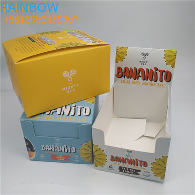 CMYK / scatola di carta a colori personalizzati certificato SGS per barrette di cioccolato