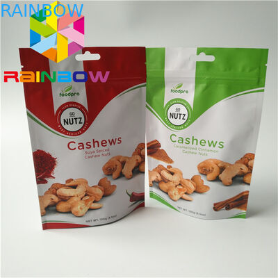 Imballaggio per snack personalizzato laminato in foglio 100 g Mylar k Per biscotti / frutta secca