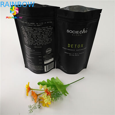 Imballaggio di sacchetti di merendino Mylar laminati, sacchetto di zip in foglio di alluminio per polvere di manzo.