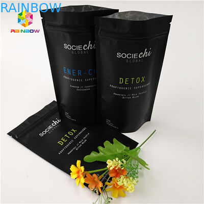 Imballaggio di sacchetti di merendino Mylar laminati, sacchetto di zip in foglio di alluminio per polvere di manzo.