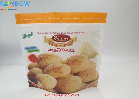 Il di alluminio insacca i sacchetti di plastica che imballano il lato tre sigillato con la chiusura lampo superiore