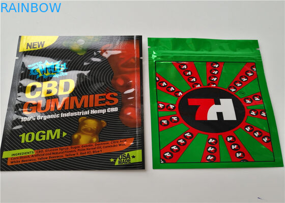 Borse d'imballaggio della chiusura lampo di Mylar della cartuccia di Vape della stagnola dell'ologramma di incenso di erbe dello SGS mini