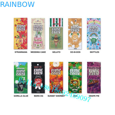 Mylar stampato abitudine insacca le cartucce di CBD Vape che imballano la borsa la borsa di piccola dimensione della chiusura lampo per il carro armato di Vape