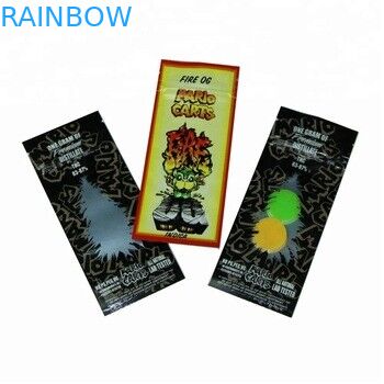 Mylar stampato abitudine insacca le cartucce di CBD Vape che imballano la borsa la borsa di piccola dimensione della chiusura lampo per il carro armato di Vape