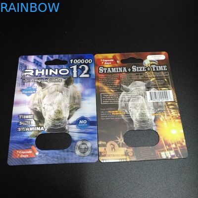 Nessun blister di emicrania che imballa la scatola di carta sessuale del pacchetto di rinoceronte 69 della capsula della pillola