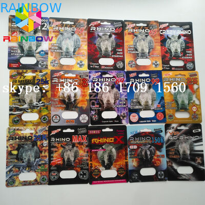 Nessun blister di emicrania che imballa la scatola di carta sessuale del pacchetto di rinoceronte 69 della capsula della pillola