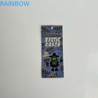 Sacchetti di plastica riutilizzabili che imballano la borsa esotica di Mylar di punta dell'oro dei carretti con la chiusura lampo