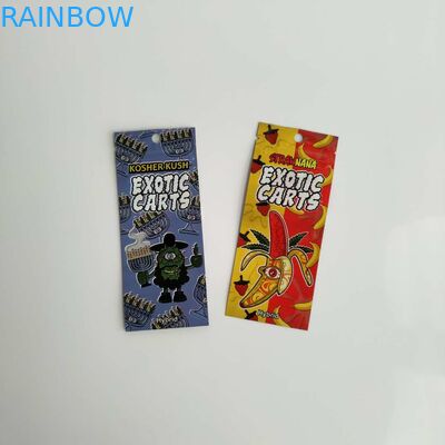 Sacchetti di plastica riutilizzabili che imballano la borsa esotica di Mylar di punta dell'oro dei carretti con la chiusura lampo