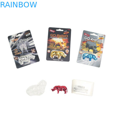 Carta eccellente della pantera 3D del più nuovo della mamba cavallo del nero per il pacchetto maschio d'imballaggio della pillola del sesso del platino di rinoceronte 600K 700K delle pillole di potenziamento