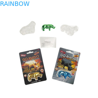 Carta eccellente della pantera 3D del più nuovo della mamba cavallo del nero per il pacchetto maschio d'imballaggio della pillola del sesso del platino di rinoceronte 600K 700K delle pillole di potenziamento