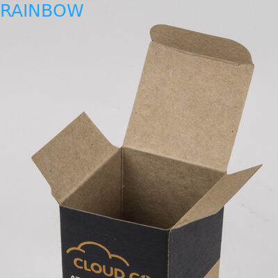Bottiglia di olio d'imballaggio impressa cosmetico amichevole di Cbd della carta kraft di Brown della scatola di carta di Eco applicata