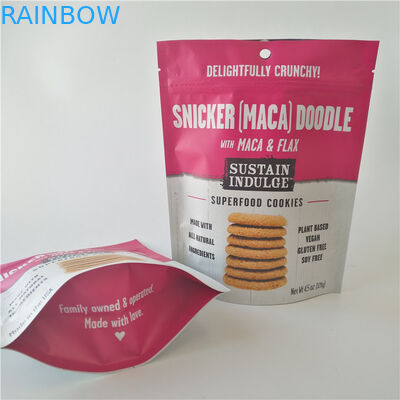 Borsa di plastica dello spuntino dello SGS che imballa logo su ordinazione Mylar Doypack per le patatine fritte/biscotti