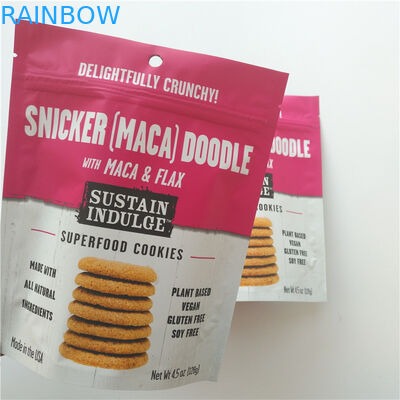 Borsa di plastica dello spuntino dello SGS che imballa logo su ordinazione Mylar Doypack per le patatine fritte/biscotti
