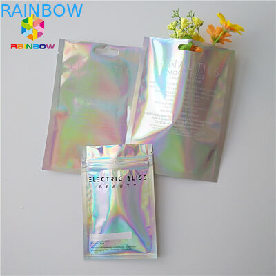 Mini borse a chiusura lampo di Mylar, cartuccia esotica di Vape dei carretti di imballaggio per alimenti di Mylar olografica