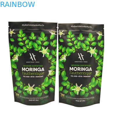 Disintossicazione d'imballaggio del sacchetto del tè su ordinazione che dimagrisce la borsa della chiusura lampo del fagiolo del tè/della foglia/seme del fiore