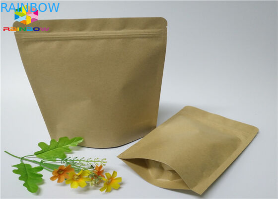 Kraft ha personalizzato la chiusura lampo d'imballaggio della finestra dello spuntino dello zucchero del mestiere del dado dei sacchi di carta