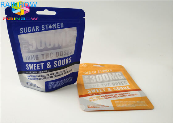 Dimensione su ordinazione del sacchetto di imballaggio per alimenti dei sacchetti di plastica della serratura dello zip del di alluminio con la tacca dello strappo