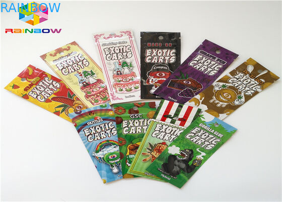 Imballaggio risigillabile della cartuccia dell'olio dei sacchetti di plastica di incenso di erbe AC1003 CBD Vape applicato