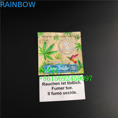 L'incenso di erbe di Mylar che imballa le foglie a chiusura lampo del tabacco sta sullo spessore della borsa 120-180 Mic