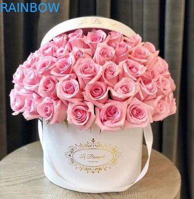 Contenitori rotondi d'imballaggio riciclabili impermeabili di fiore del cartone della scatola di carta con il logo