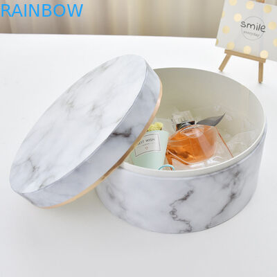 Contenitori rotondi d'imballaggio riciclabili impermeabili di fiore del cartone della scatola di carta con il logo