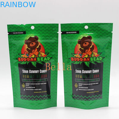 La chiara finestra sta sulla stampa su ordinazione del sacchetto della chiusura lampo per l'imballaggio della tisana CBD Powerfood