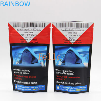 La chiara finestra sta sulla stampa su ordinazione del sacchetto della chiusura lampo per l'imballaggio della tisana CBD Powerfood