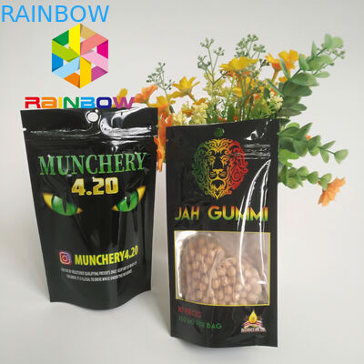 Mylar laminato stagnola stampato a chiusura lampo sta sull'imballaggio della cannabis dell'erbaccia di Mmj dei sacchetti