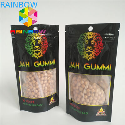 Mylar laminato stagnola stampato a chiusura lampo sta sull'imballaggio della cannabis dell'erbaccia di Mmj dei sacchetti