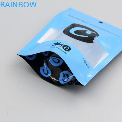 L'incenso di erbe su ordinazione che imballa i biscotti 3.5g insacca la prova del bambino di Mylar con la chiara finestra