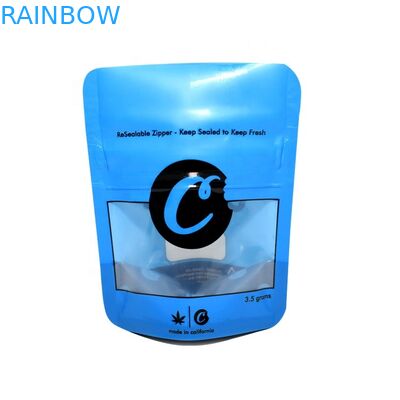 Sacchetto stampato della stagnola che imballa Recloseable 3,5 grammi dei biscotti della borsa di prova dell'odore con la chiusura lampo