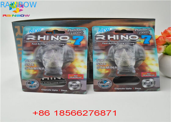 Stampa della scatola di presentazione di Packa 3D della carta della bolla della pillola del sesso CMYK riciclata con il doppio foro