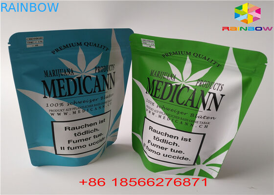 Bustina di alluminio laminata borse di plastica di Packa della bolla di CBD GUMMIES con la finestra