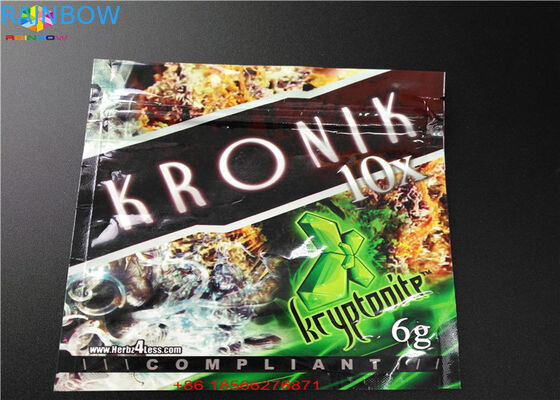 Il di alluminio della chiusura lampo della prova del bambino sta sulla polvere dello zucchero di Packingfor della cartuccia del sacchetto CBD/