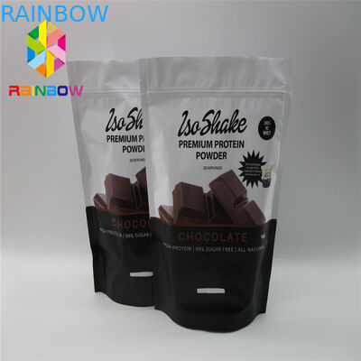 Sacchetti di plastica riciclabili che imballano la borsa a chiusura lampo dell'alimento del tè del di alluminio per la polvere della proteina