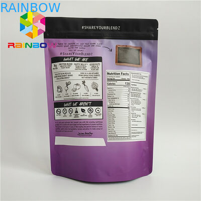 Sacchetti di plastica riciclabili che imballano la borsa a chiusura lampo dell'alimento del tè del di alluminio per la polvere della proteina