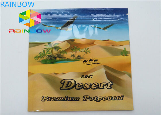 Piccole borse a chiusura lampo dell'imballaggio, sacchetto del foglio di alluminio per le pillole di erbe di energia di incenso