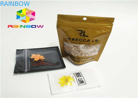 Sacchetti di plastica effetto lucido/opaco che imballano guarnizione laterale tre per incenso di erbe