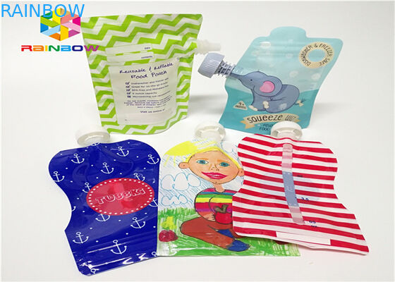 Il di alluminio sta sull'imballaggio del sacchetto del becco su misura stampando la plastica 120ml