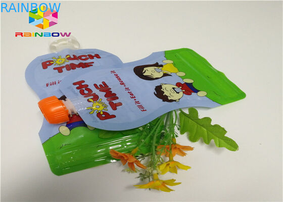 Il di alluminio sta sull'imballaggio del sacchetto del becco su misura stampando la plastica 120ml