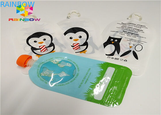 Il di alluminio sta sull'imballaggio del sacchetto del becco su misura stampando la plastica 120ml