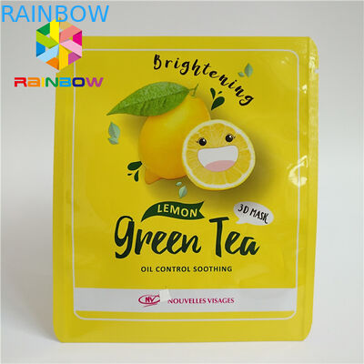 Tre che il lato sigillato ha stampato le borse a chiusura lampo hanno laminato la maschera di occhio facciale del di alluminio