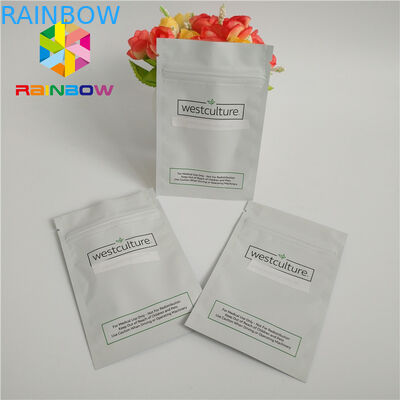 Borse crema cosmetiche della guarnizione dello zip dell'olio, su misura stampando il sacchetto del foglio di alluminio