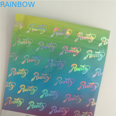 L'ologramma che stampa l'incenso di erbe che imballa, biscotti sta sul sacchetto di plastica per grande Als esotico