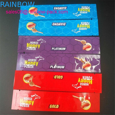 Sacchetto della stagnola della bustina della polvere del miele del cavallo che imballa la borsa reale dorata del miele VIP Malesia