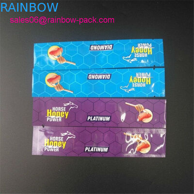 Sacchetto della stagnola della bustina della polvere del miele del cavallo che imballa la borsa reale dorata del miele VIP Malesia