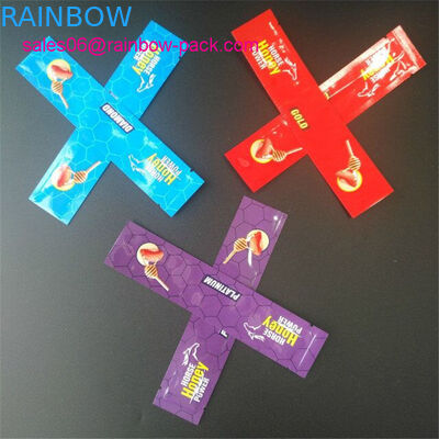 Sacchetto della stagnola della bustina della polvere del miele del cavallo che imballa la borsa reale dorata del miele VIP Malesia