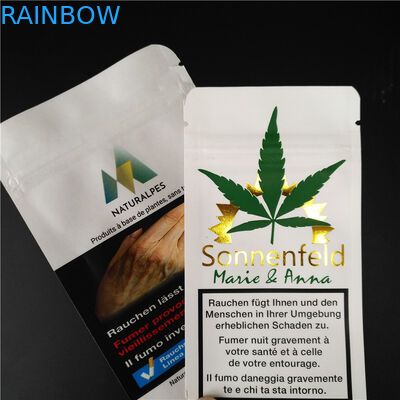 L'incenso di erbe di THC CBD Gummies che imballa Kraft bianco biodegradabile insacca i sacchetti dell'alimento