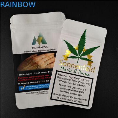 L'incenso di erbe di THC CBD Gummies che imballa Kraft bianco biodegradabile insacca i sacchetti dell'alimento